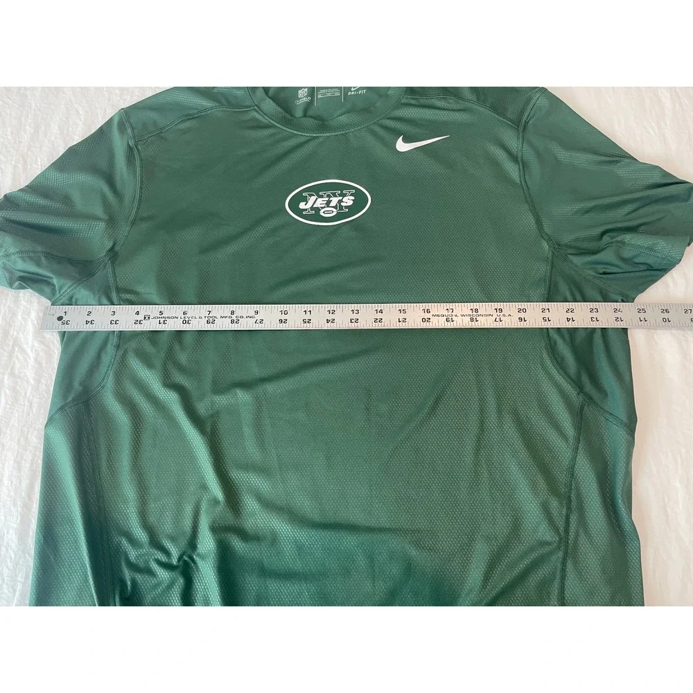 00642 Nike New York Jets NFL‎ Hypercool On Field Apparel Dri Fit SS Shirt Men's